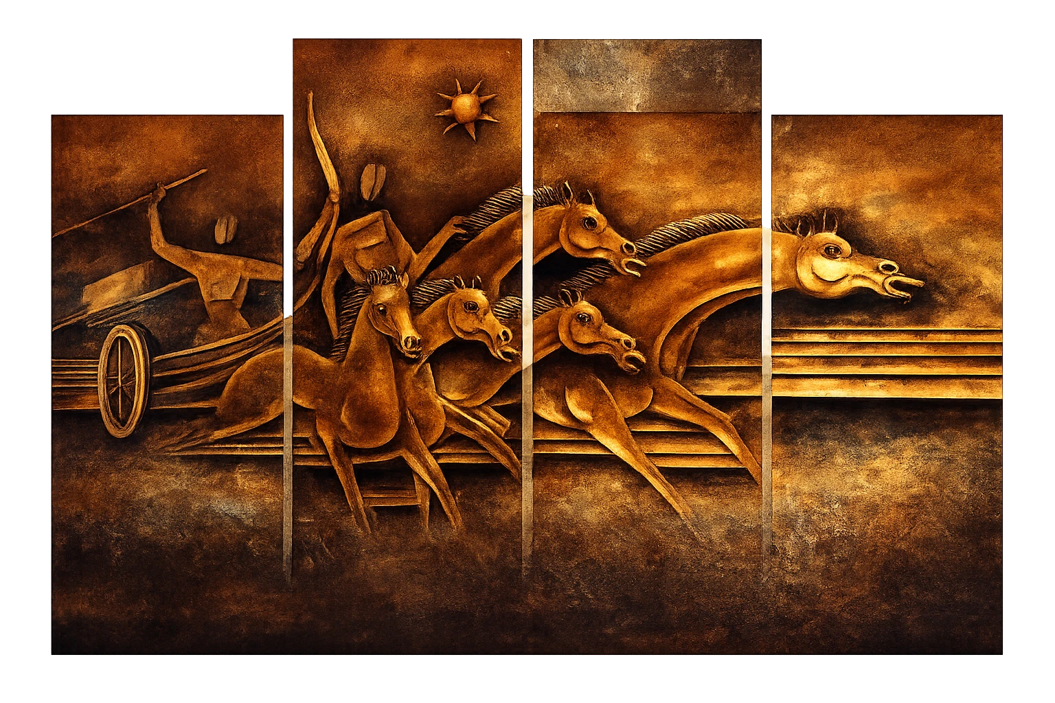 Artistic mural representing our mission